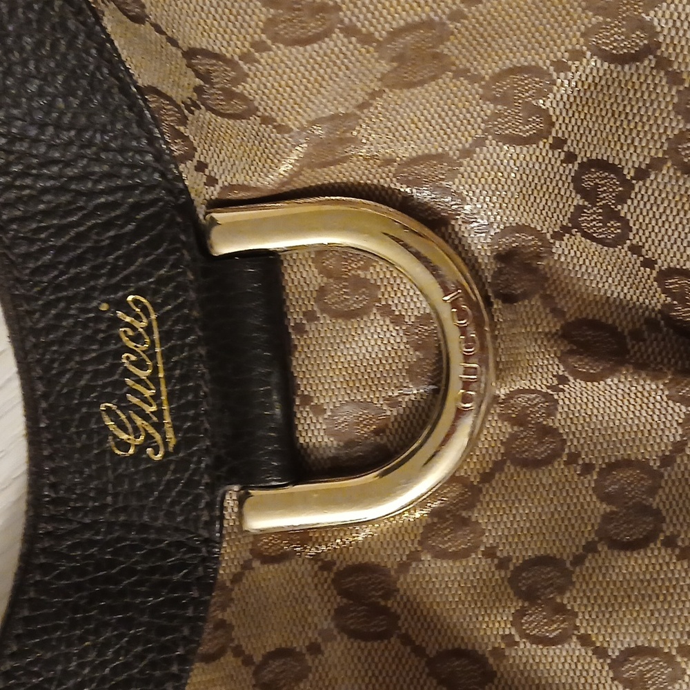 Gucci Elegant Brown and Gold Shoulder Bag - Picture 10 of 11